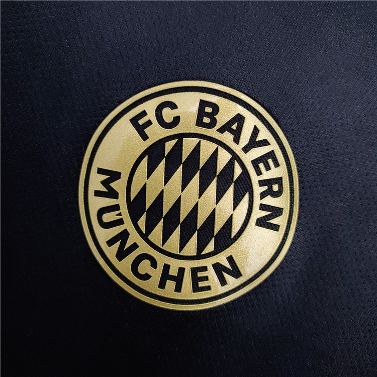 Bayern Munich Football Shirt 21-22 Away Black Soccer Jersey - Click Image to Close